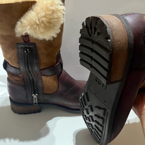 UGG PERNILLE CHESTNUT BOOTS size 7-excellent condition - Picture 3 of 9